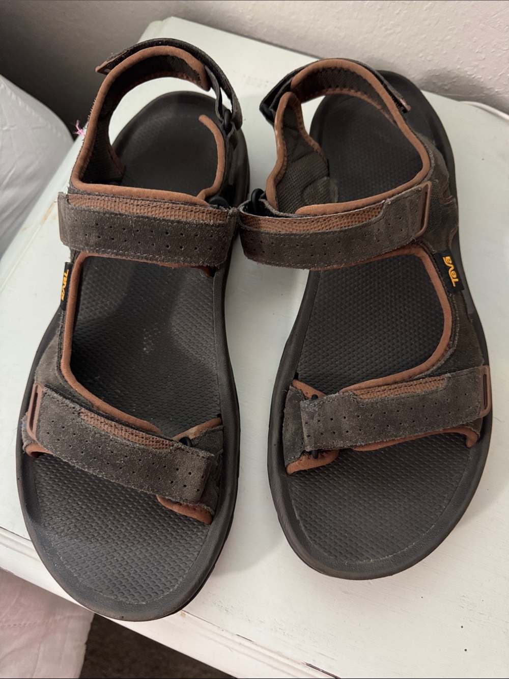 Teva Men’s Dark Brown and Black Outdoor Sport Sandals